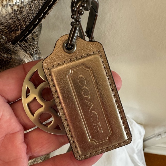 Coach purse Kristen embossed python - Picture 4 of 5